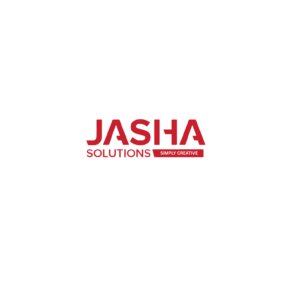 JASHA Solutions logo in red text on a white background.