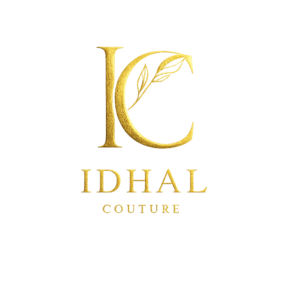 Luxury gold monogram logo design for Ideal Interiors, featuring elegant IC initials with premium minimal branding style in Doha, Qatar.