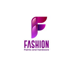 Fashion and Hardware logo with a purple and pink stylized "F" icon on a white background.